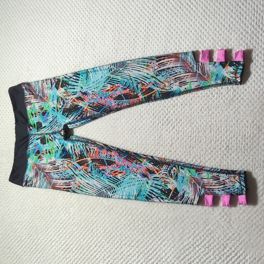 Gianni Bini Colorful Cut Out Leggings